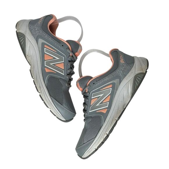 New Balance Gray and Peach 847v3 Sneakers shoes 8.5 B wide assembled in USA - Picture 1 of 13